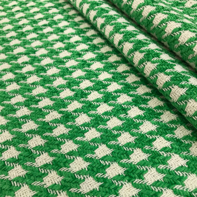 Tweed Pied Poule Verde
